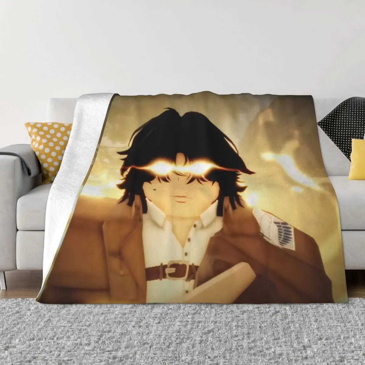 

Теплые одеяла Attack On Titan 000197, подарок на день рождения, одеяла и пледы, тонкое ватное одеяло, пледы