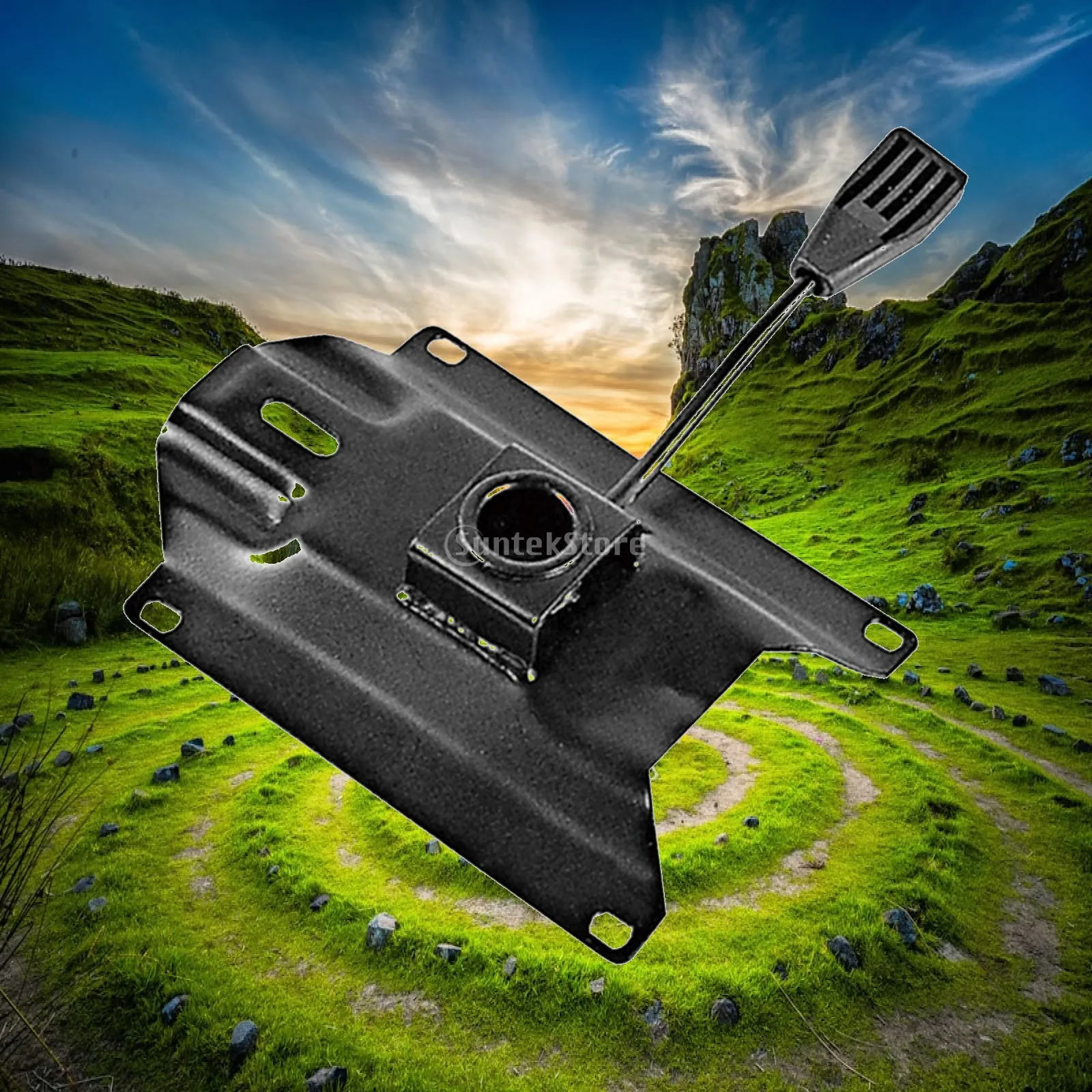 Seat Plate Base Mount for Adjustable Swivel Chair Lift Lever Handle for Home Office Bar Desk Folding Chair