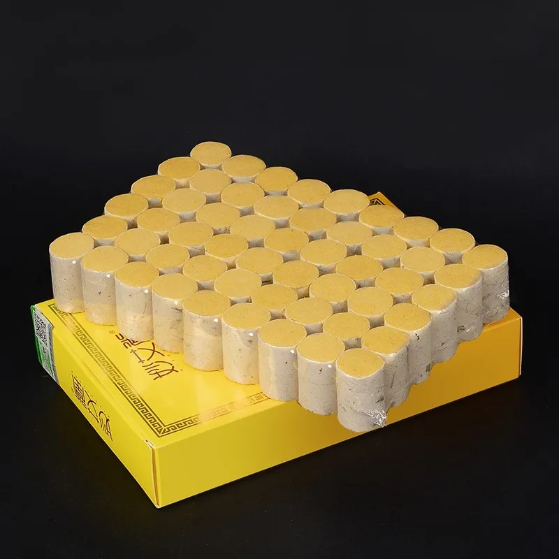 60:1 54pcs Gold Moxa Artemisia Chinese Moxibustion Acupuntura Heating Therapy Warm Meridian Moxibustion Stick Rolls Burner