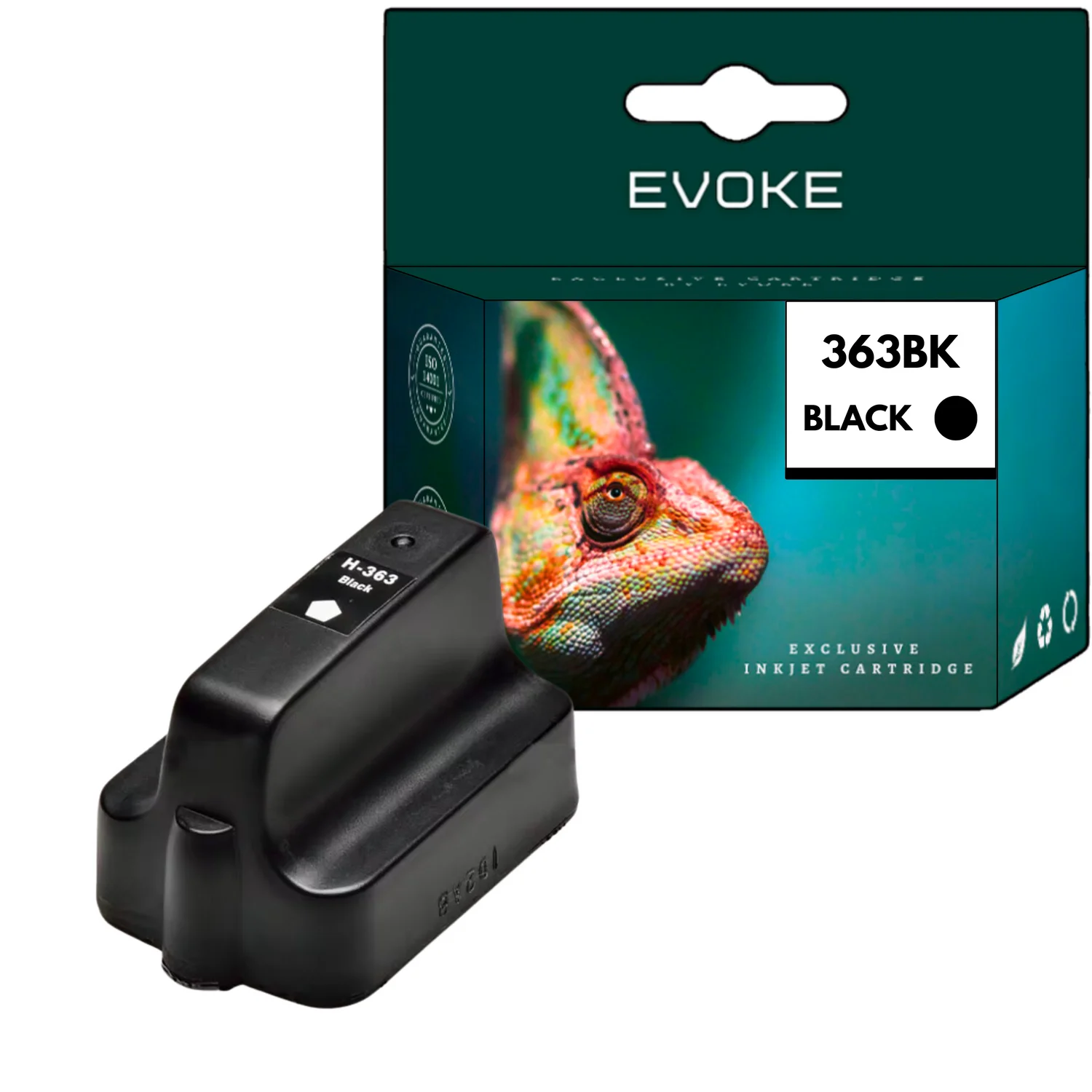 Evoke Compatibele Inkt voor Hp 363B 363 B C8721Ee Zwart 20 ml 1000 Pagina's Photosmart 3210/3213/3214/3310