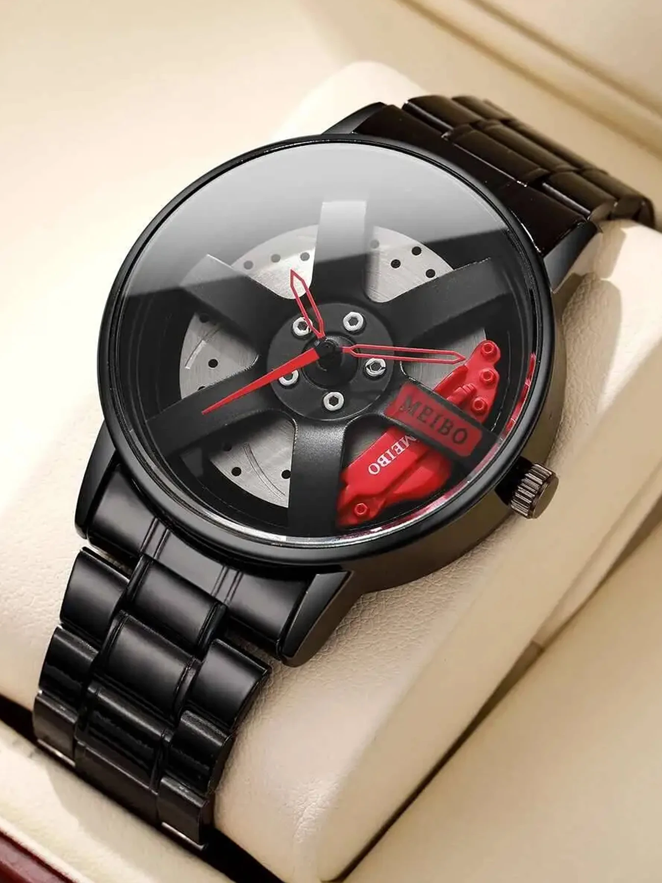 

Новые мужские часы с полыми колесами, персонализированные стрелки, полностью автоматический механизм, немеханические кварцевые мужские часы.