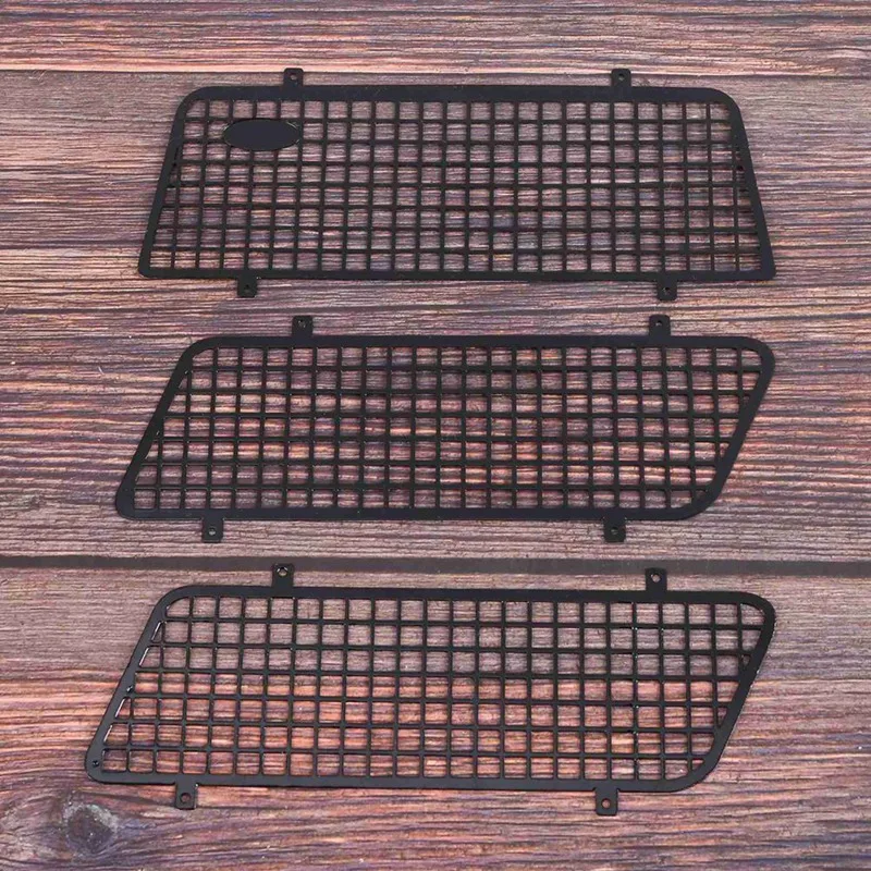 3Pcs Metal Window Mesh Protective Net Decoration For Traxxas TRX4 Bronco 82046-4 1/10 RC Crawler Car Upgrade Parts