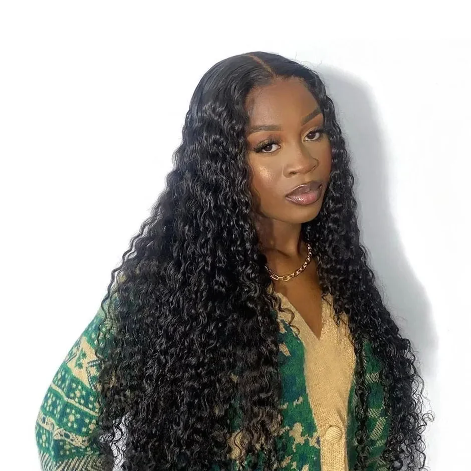 

Water Wave Wear Go Glueless wig human hair ready to wear 6x4 HD Lace Closure Wigs Human Hair Lace Frontal Pre-Cut Lace black wig