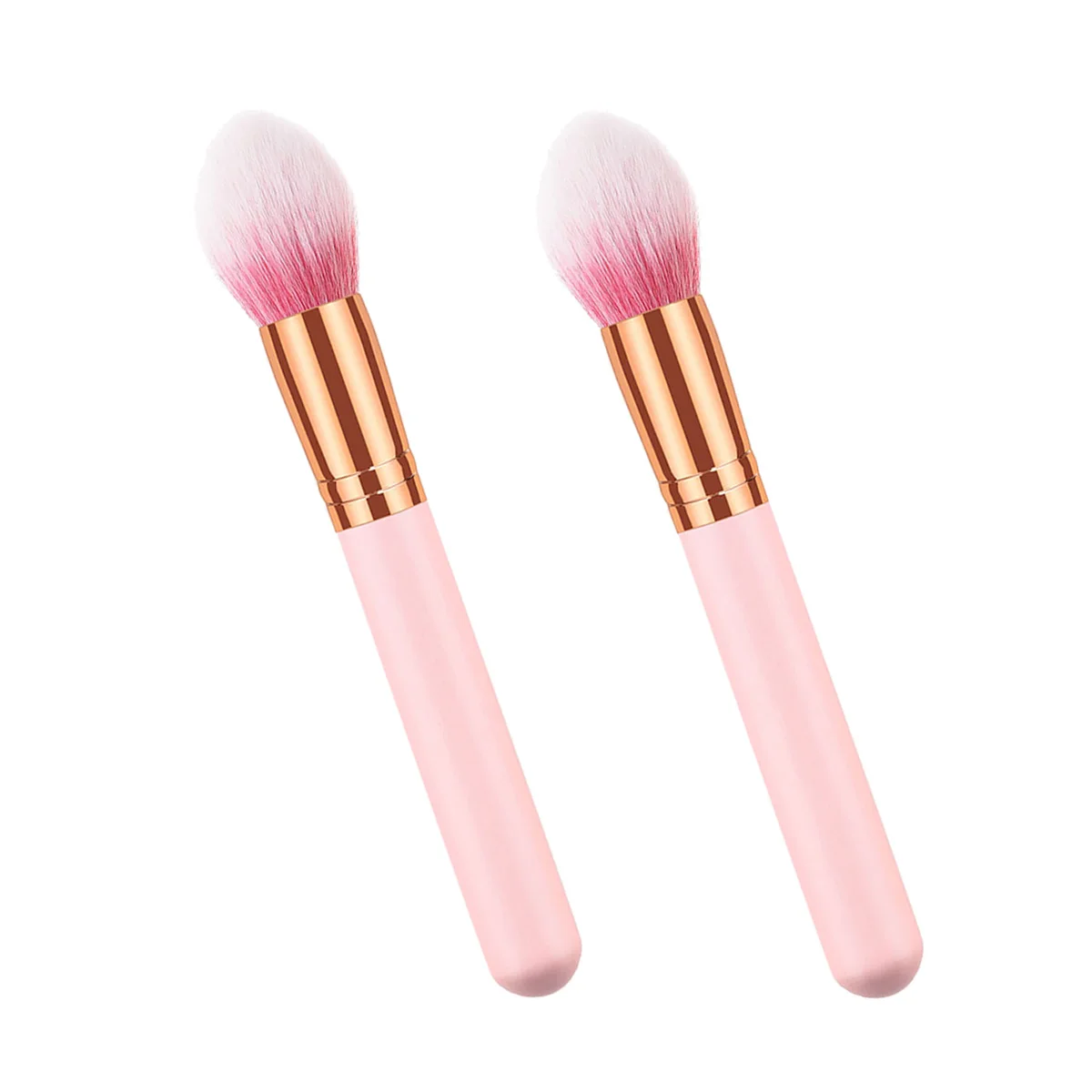 

2Pcs Woman Powder Brush Kit Bristles Wooden H Professional Makeup Brush Makeup Brushes For Women