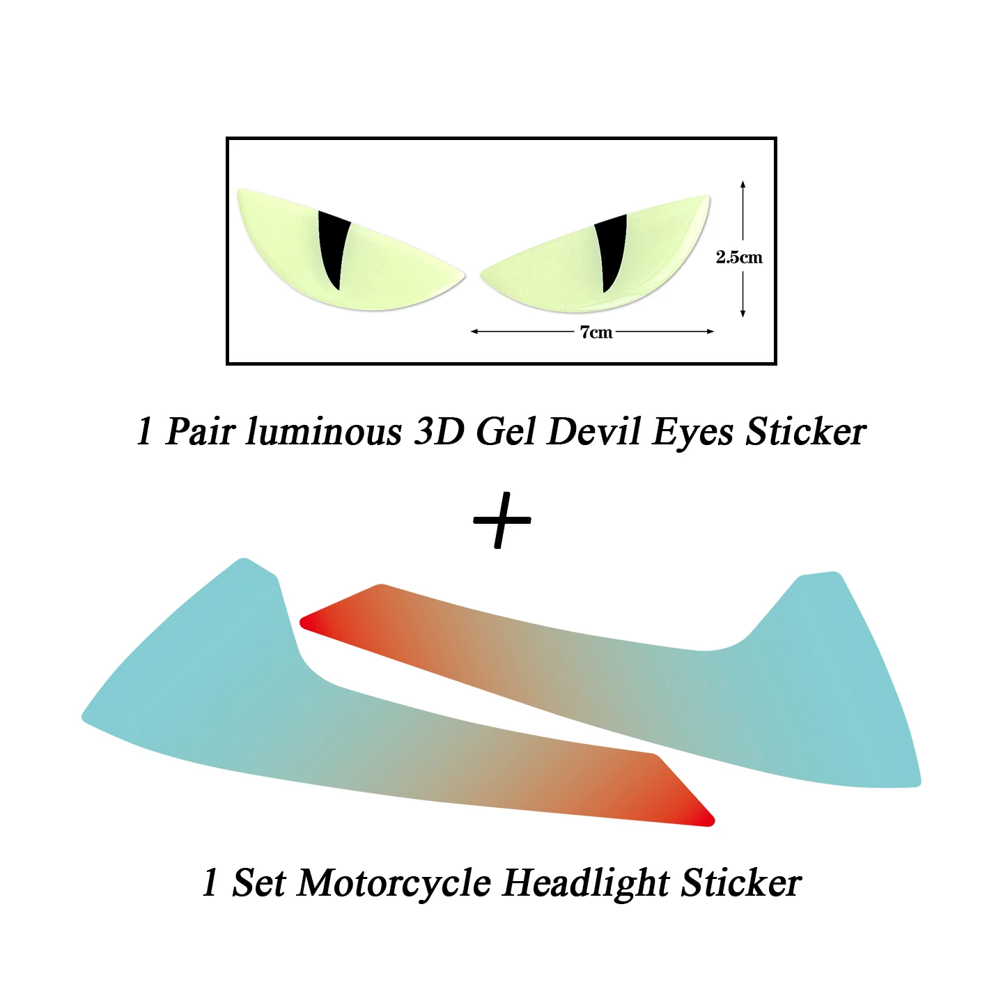 Für CFMOTO 675SR Gradient Motorrad-Scheinwerferschutzfolie Aufkleber Moto Sportbike Augenbrauen-Licht Vinyl Zubehör Dekor