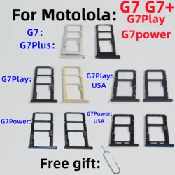 SIM Card Adapter Tray chip slot drawer Holder For Motolola Moto G7 G7+/Plus G7Play G7Power XT1955-2 XT1952-3 XT1962-5 tray slot