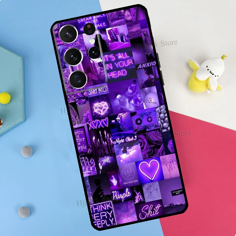 Infinity On Purple Phone Case For Samsung Galaxy S23 S22 Ultra Note 20 10 S8 S9 S10 Plus S20 FE S21 FE Cover