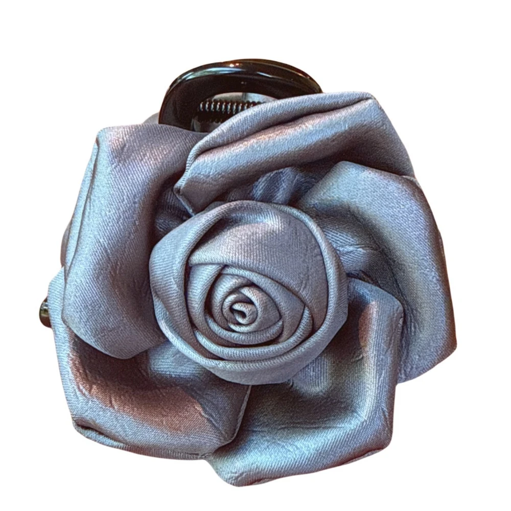 

Korean Style Vintage Rose Hair Clip Fashionable Gentle Large Flower Shark Jaw Clip Elegant Women's Hair Accessory