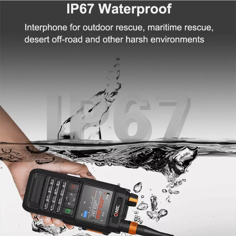 VR-N76 IP67 Portable UHF VHF Dual Band IP67 2 Way Radio Bluetooth GPS APRS/BSS