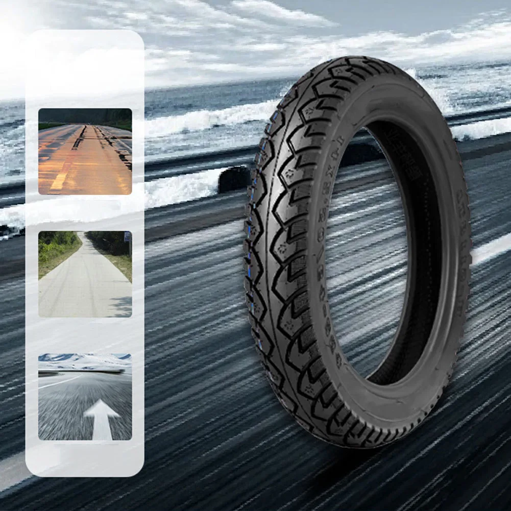 

14-дюймовая бескамерная шина для электрического велосипеда, резиновая черная, гладкая, взрывозащищенная для электровелосипеда, принадлежности для электровелосипеда