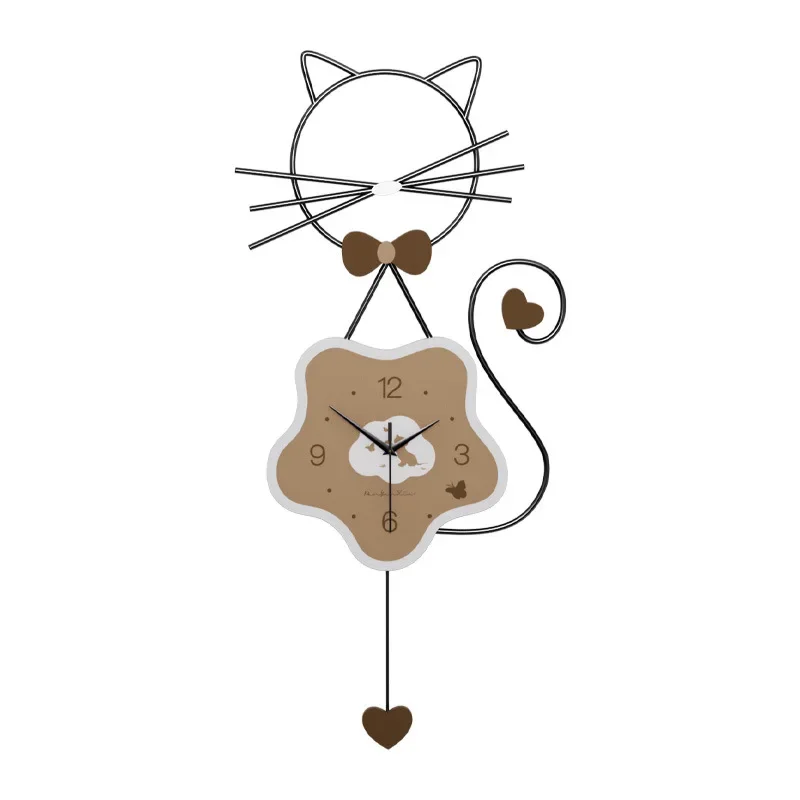 

Decorative wall hanging mute next to the restaurant clock high sense