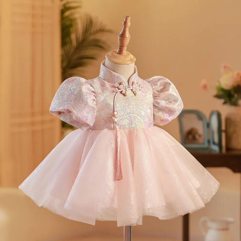 Baby Girl Chinese Dress Children's Birthday Tang Dress Children's Princess High end Cheongsam