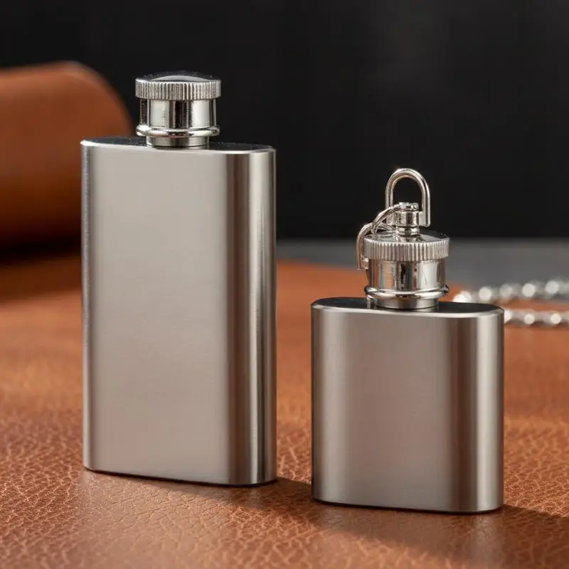 1/2/4/7/8 Oz Stainless Steel Hip Flask With Funnel Pocket Hip Flask Alcohol Liquor Hip Flask Screw Cap