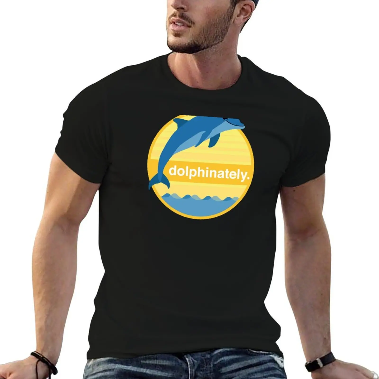 

man print t man Dolphinately shirt t luxury shirt custom T-Shirt - cotton shirt heavy t Show Kroll