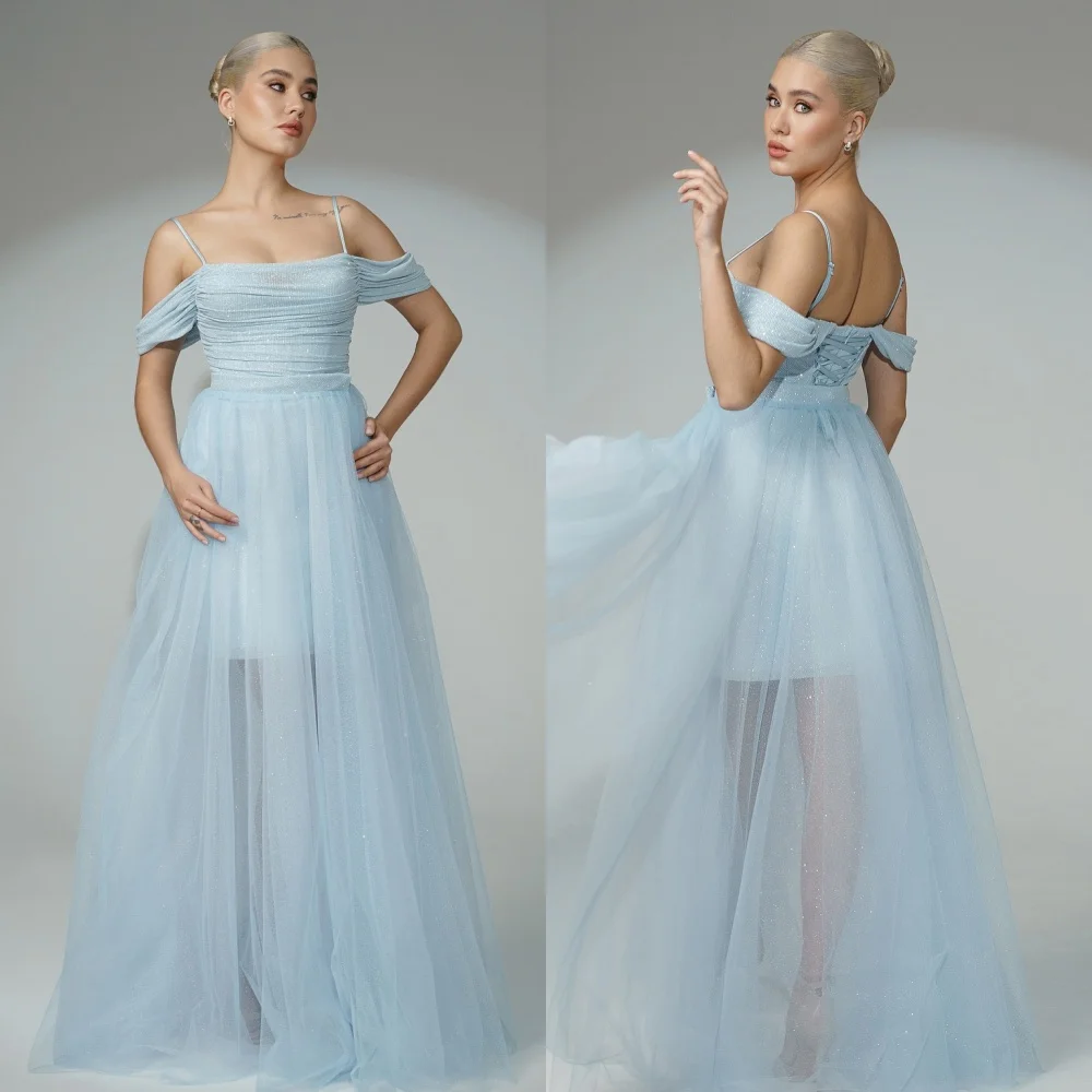 

Customized Chinese Style Sparkle Organza Pleat Criss-Cross Sash Ball Gown Off-the-shoulder Long Dresses Bespoke Occasion Dresses