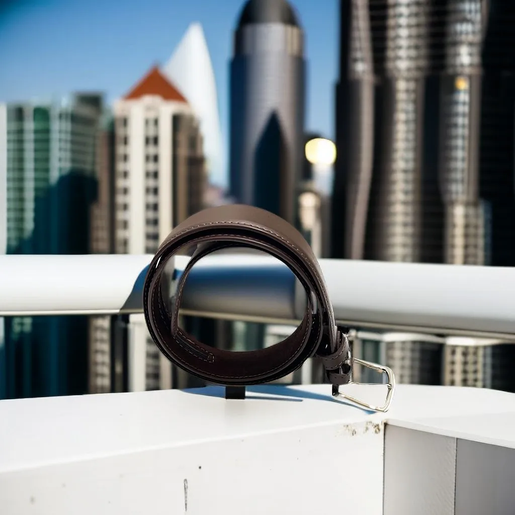 Diversion Safe PU Leather Men Belt With Anti-Theft Hidden Money Bag Invisible Wallet