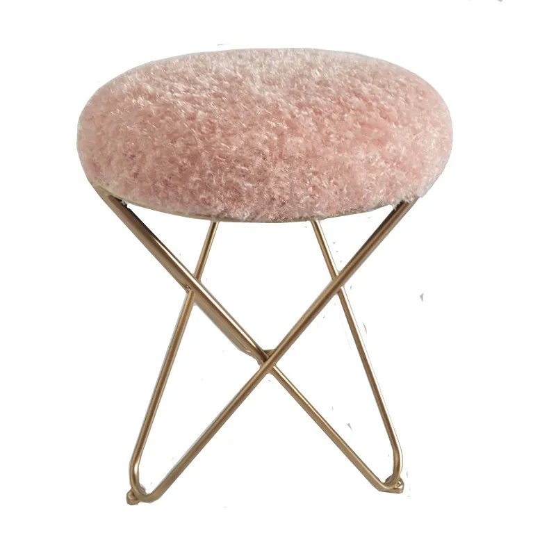 

New models, wrought iron, makeup stool, dressing chair, Nordic creative small, round stool