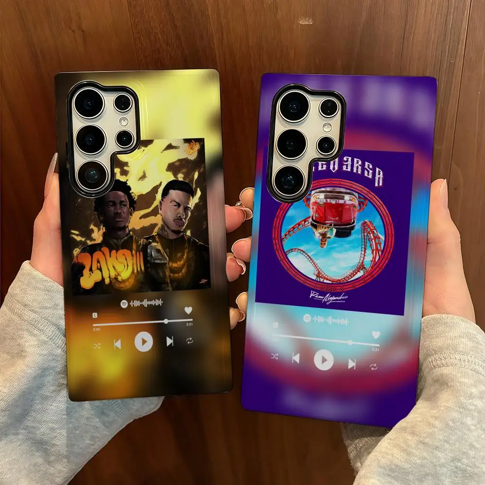 

R-Rauw A-Alexjandro Phone Case For Samsung S25 Film Shell Luxury GalaxyS24Ultra 23plus S22 21 A56 36 26 16 Double Layer Cover