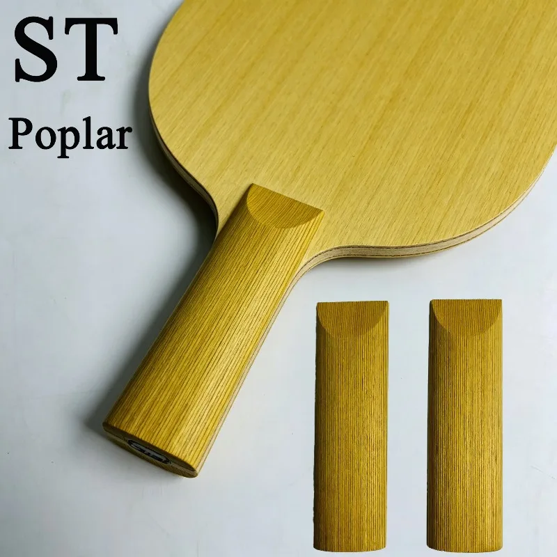 

ST Table Tennis Racket Handle DIY Ping-pong Racket Grips Poplar Wood High Quality Durable Ping-pong Racket Accessories 1/2 Pair