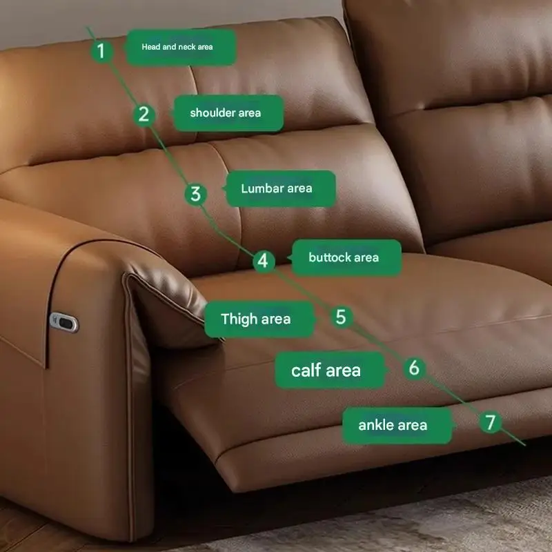 أرائك غرفة المعيشة الفريدة المقاومة للماء بتصميم بني منتفخ أرائك غرفة المعيشة في الصالون كرسي صالة فاخرة أثاث فندق Divano #4