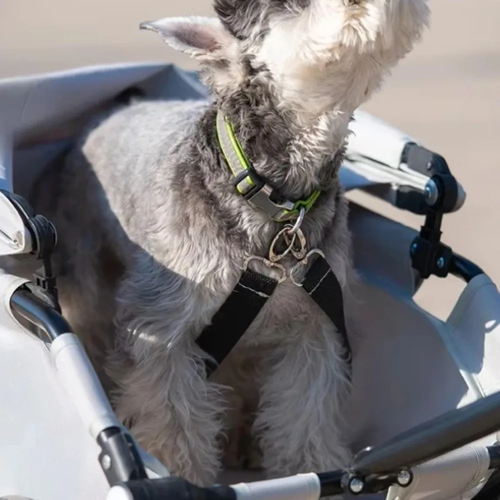 Small Dog Stroller Pet Carriage Rolling Dog Carrier 4 Wheels Lightweight Folding Trolley Dog Cart For Travelling Shopping
