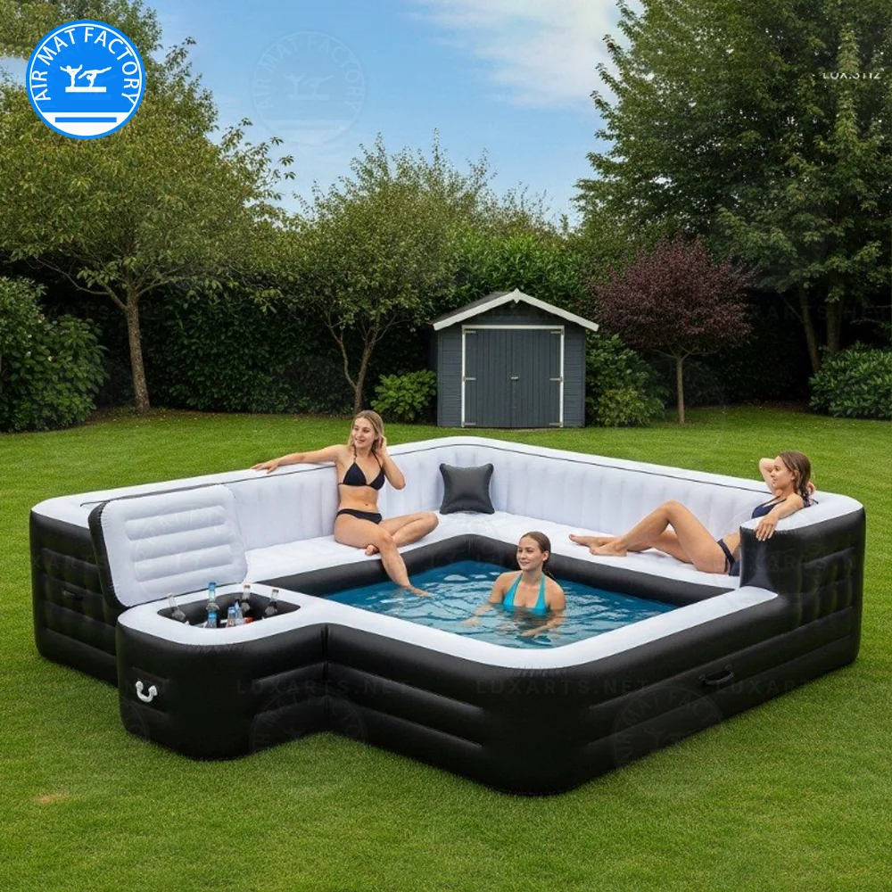 

Large Inflatable Sofa Pool PVC Inflatable Swimming Pool For Home Party Pool Bar for Family Backyard Party Durable Design