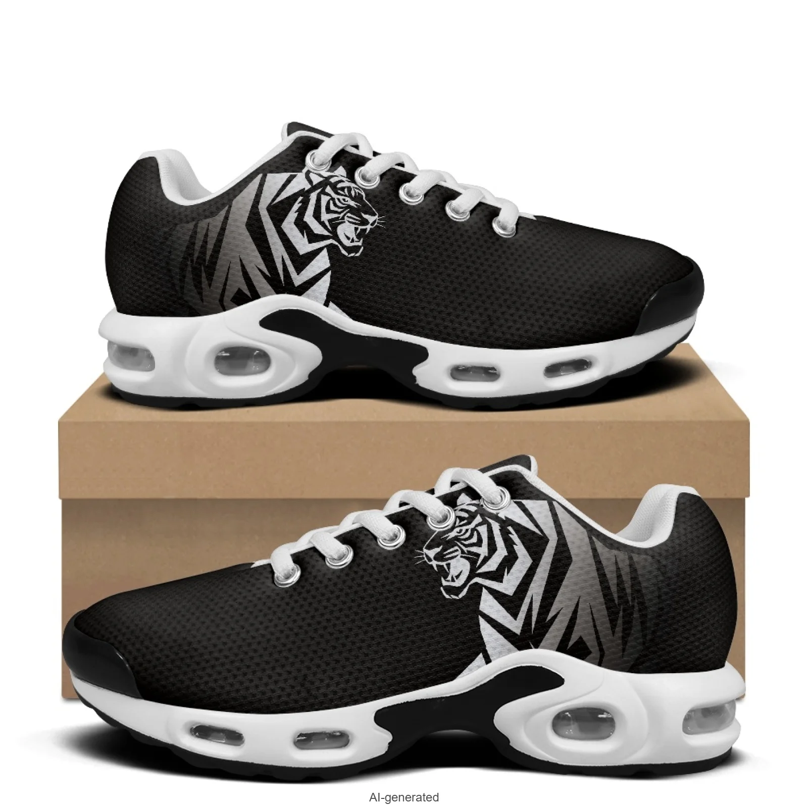 

XIXIRIMIDO Tiger Air-Cushioned Sneakers Women's Running Shoes Men's Commuter Shoes Lightweight Breathable Soft Comfortable 36-48