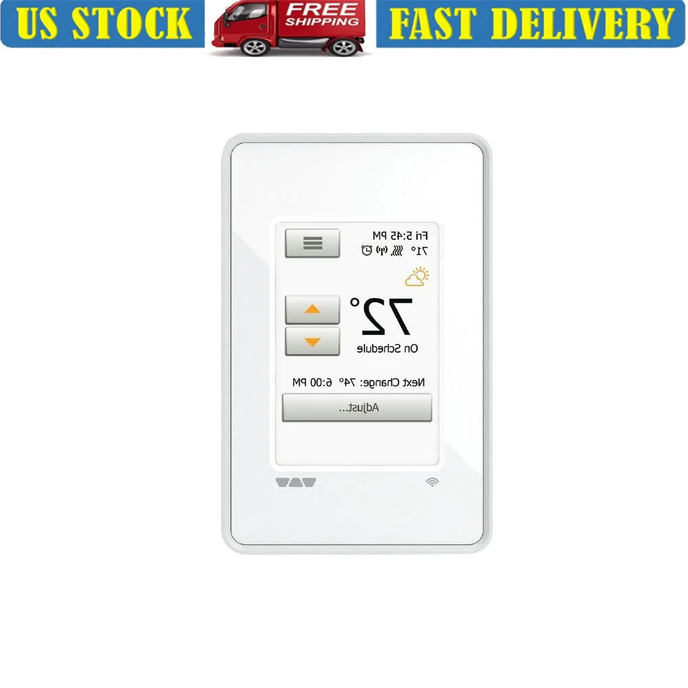 WiFi Programmable Touchscreen Thermostat Home Floor Heating Energy Monitoring App-Controlled Safety Features Easy Installation