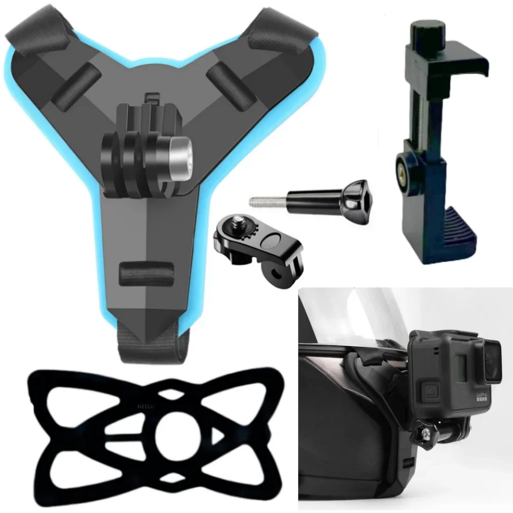 Camera Mount Harness Ajustable Fit for Action Camera and Smartphones