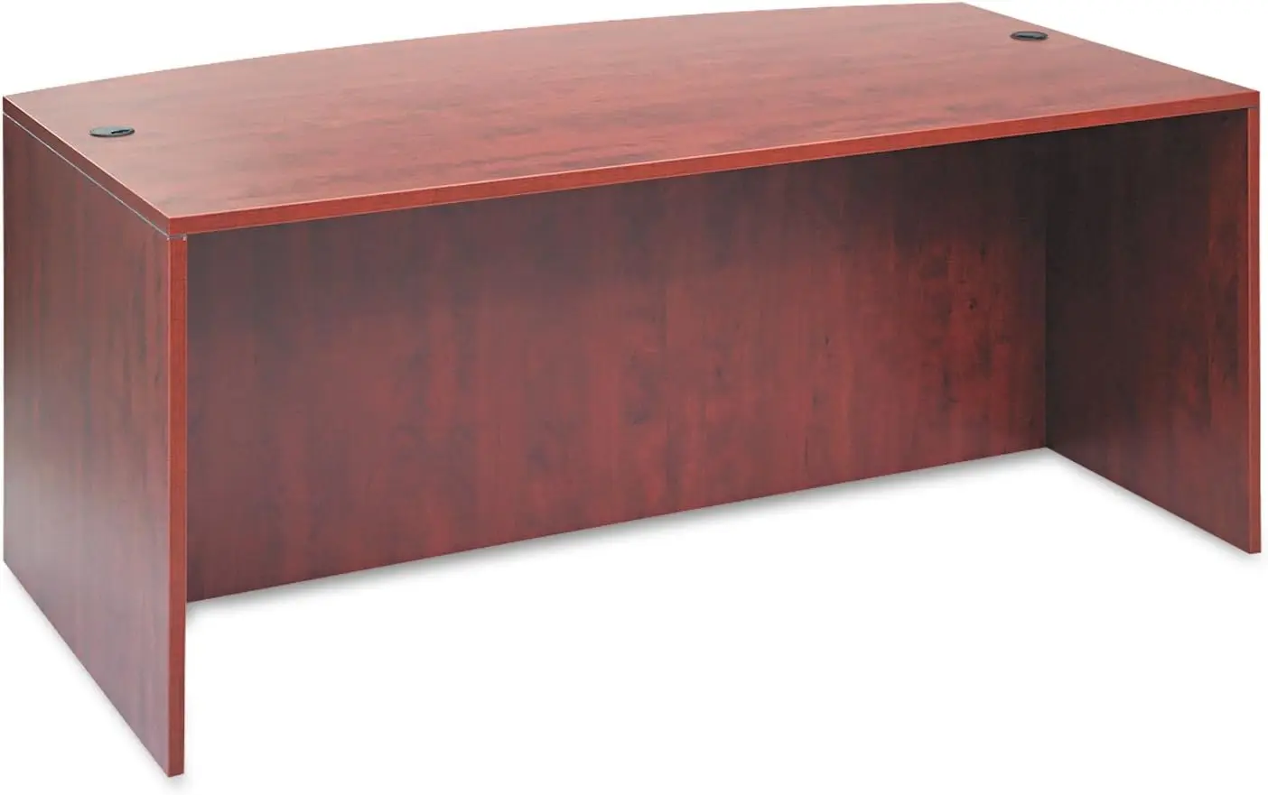 

Alera ALEVA227236MC 71 in. x 41.38 in. x 29.63 in. Valencia Series Bow Front Desk Shell - Medium Cherry