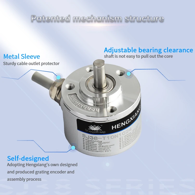 HENGXINAG SJ38 replaced for E6CP-AG5C-C Absolute type rotary encoder 1024ppr NPN output 8mm shaft absolute encoder