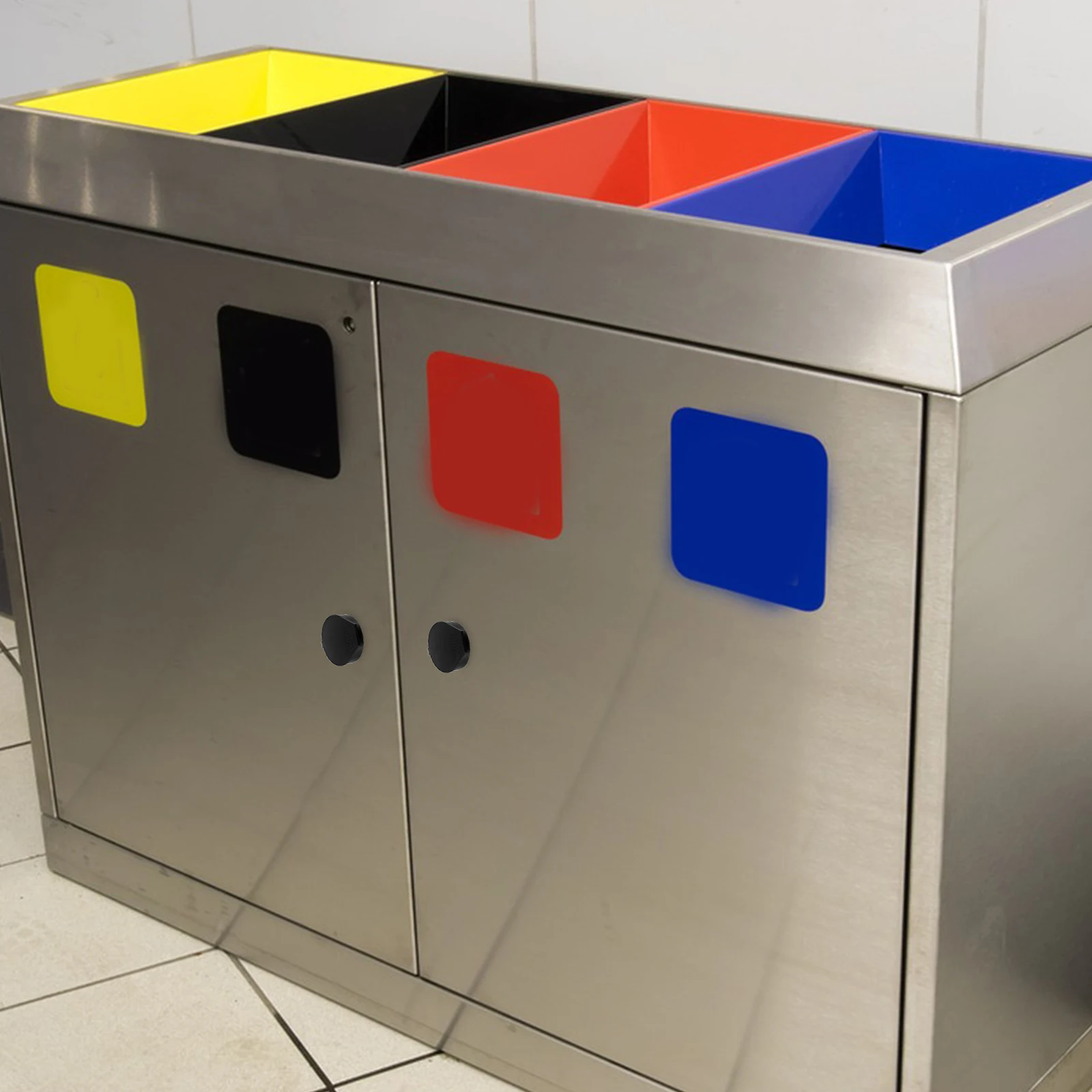 

6pcs Plastic Rainproof Lid For Trash Bin Garbage Rain Flexible Waterproof Security Bin Cover For Switch Cabinets