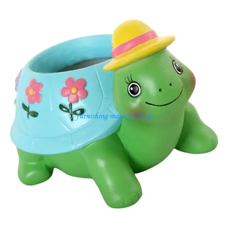 Y5GD Cartoon Flower Pot Succulents Planter Tortoise Planter for Indoor Plant,Decorative Plant Pots