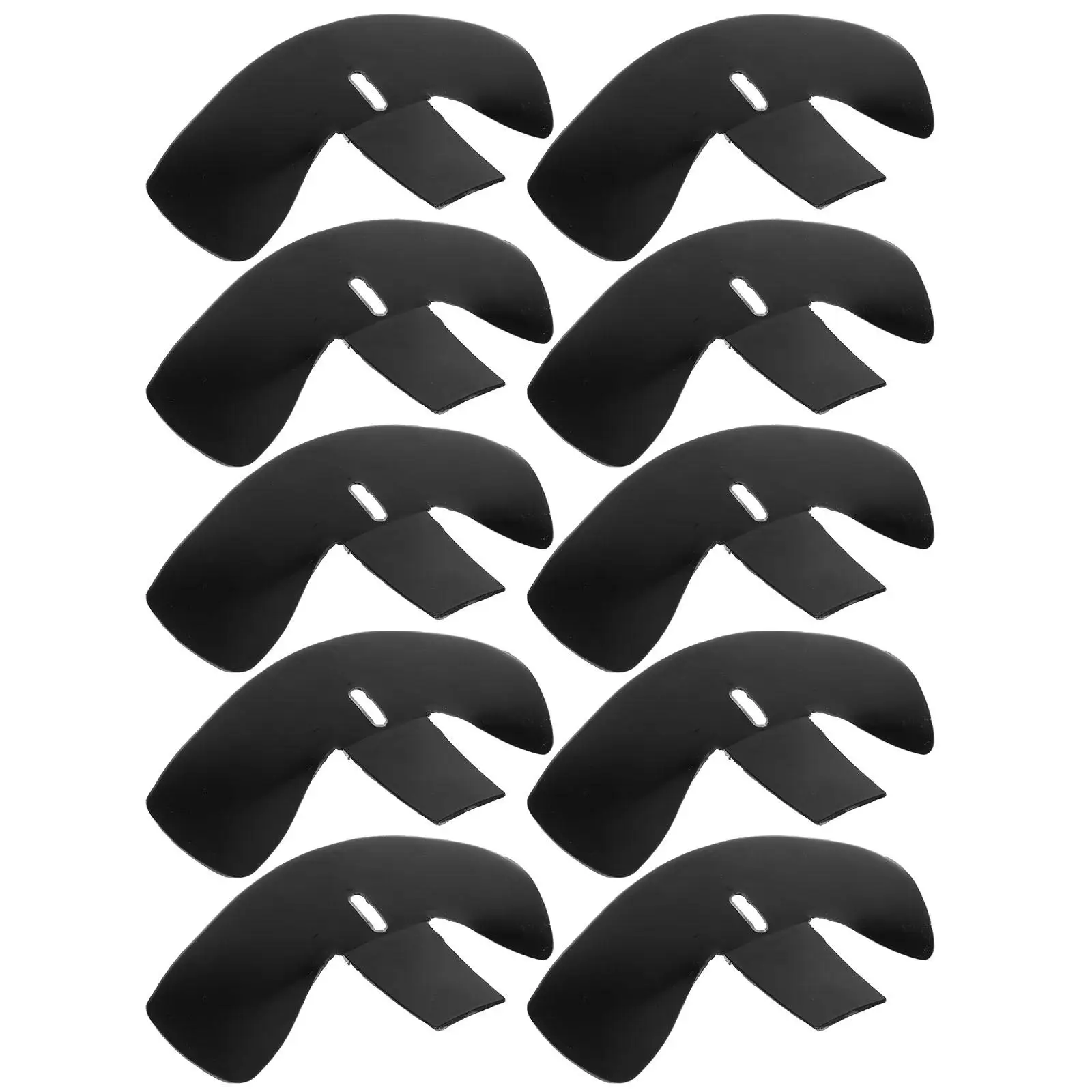 Hat Accessories 10 Pcs Bump Cap Insert for Baseball Caps Hard Brim Shade Plastic Inner Universal Security Holders Visor