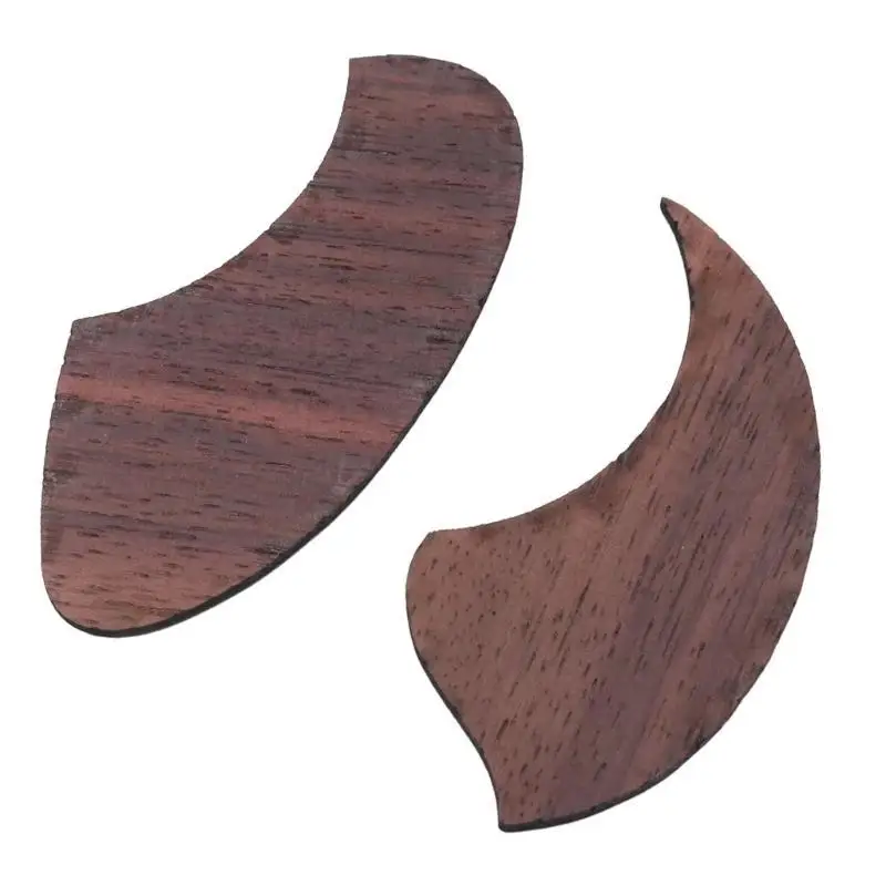 

652F Practical Ukulele Pick Guards Plate Rosewood Ukulele Pickguard Shield Teardrop Ukulele Pick Guards for Players