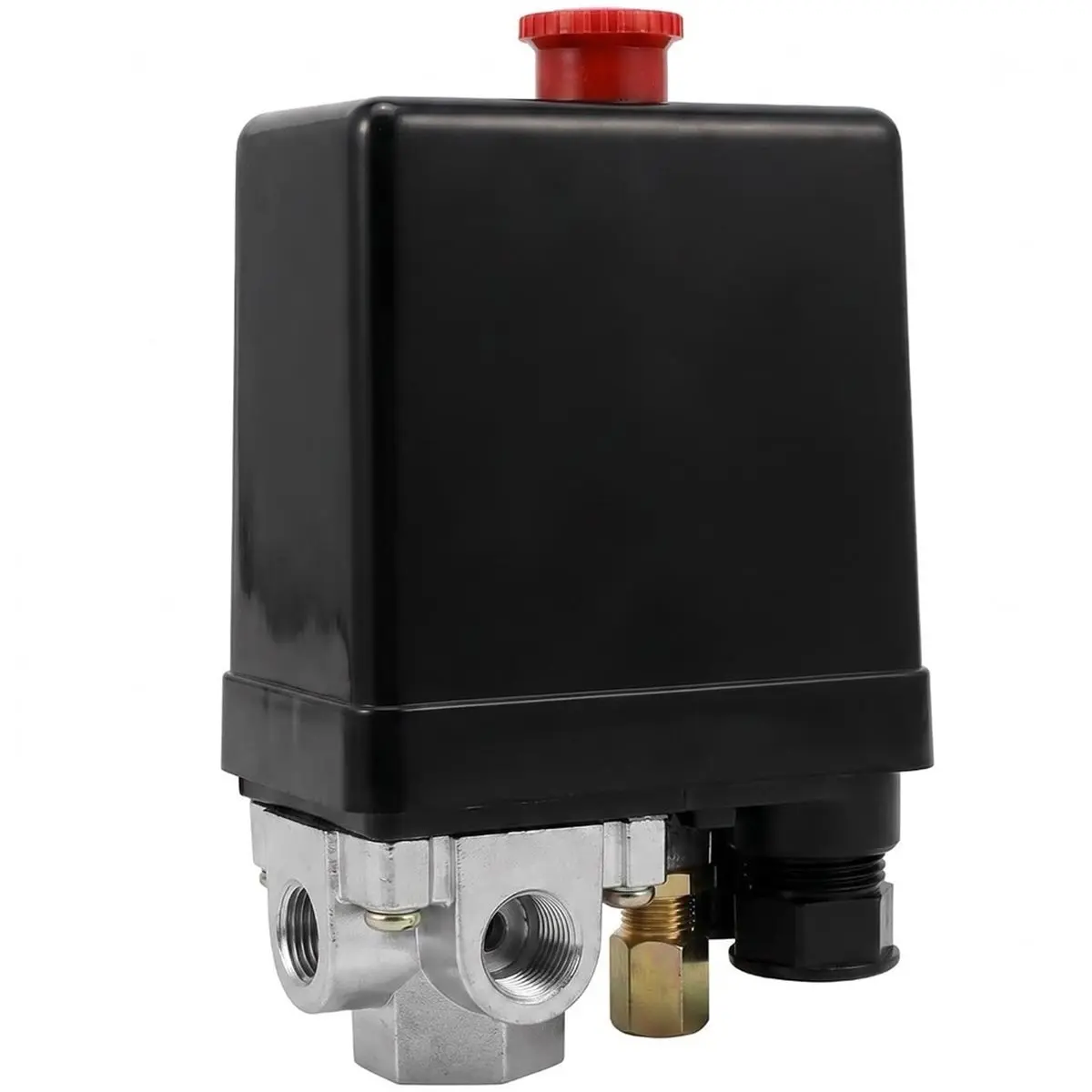 201806GS 125/95 PSI Pressure Switch Replacement for AB-9063132 Husky Air Compressor, 4-Port 20A Control Valve EU Plug