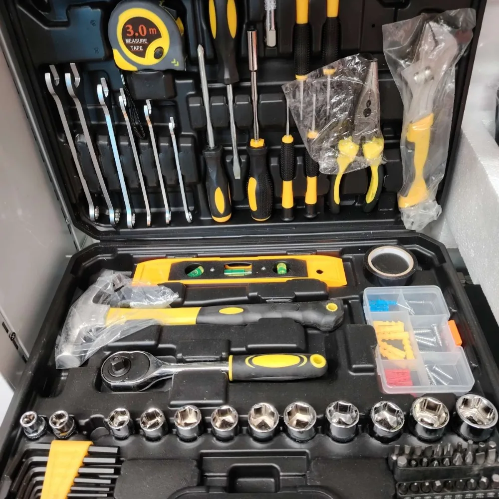 108-Piece Home Repair Tool Kit with Sockets, Pliers, Hammer and Screwdrivers