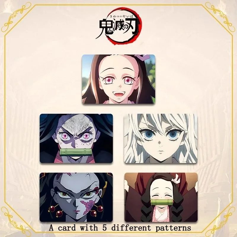 Carte creative Demon Slayer Nezuko Anime Action Figures Cartoon Grid Segnalibri Giocattolo Regali di compleanno di Natale Merchandise anime