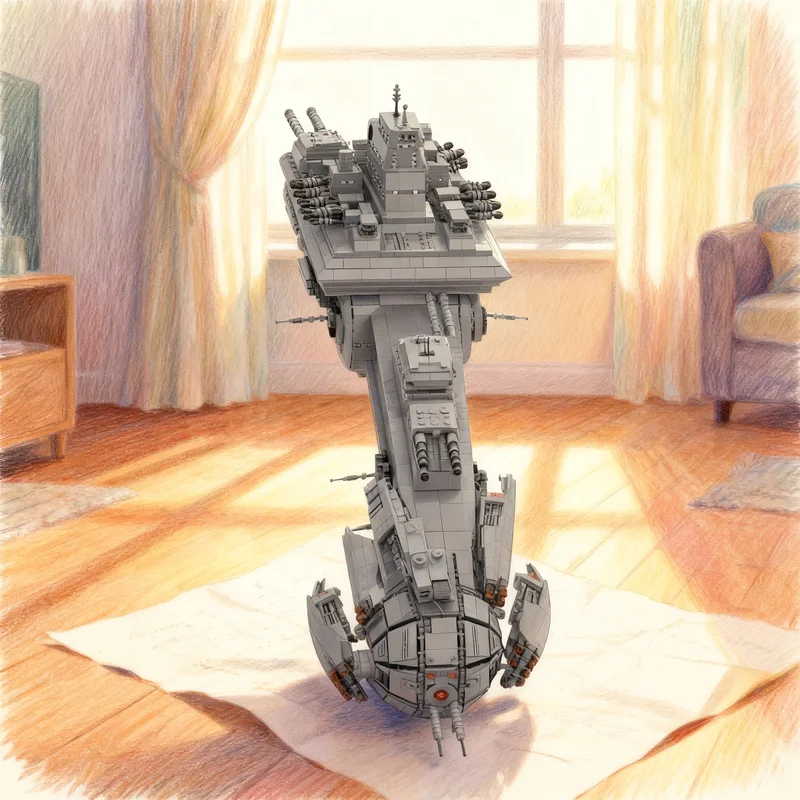 

Конструктор MOC «Космический дредноут Скарран» из 6013 деталей, модель для сборки, рождественский подарок, креативная игрушка для самостоятельной сборки, кирпичики для детей