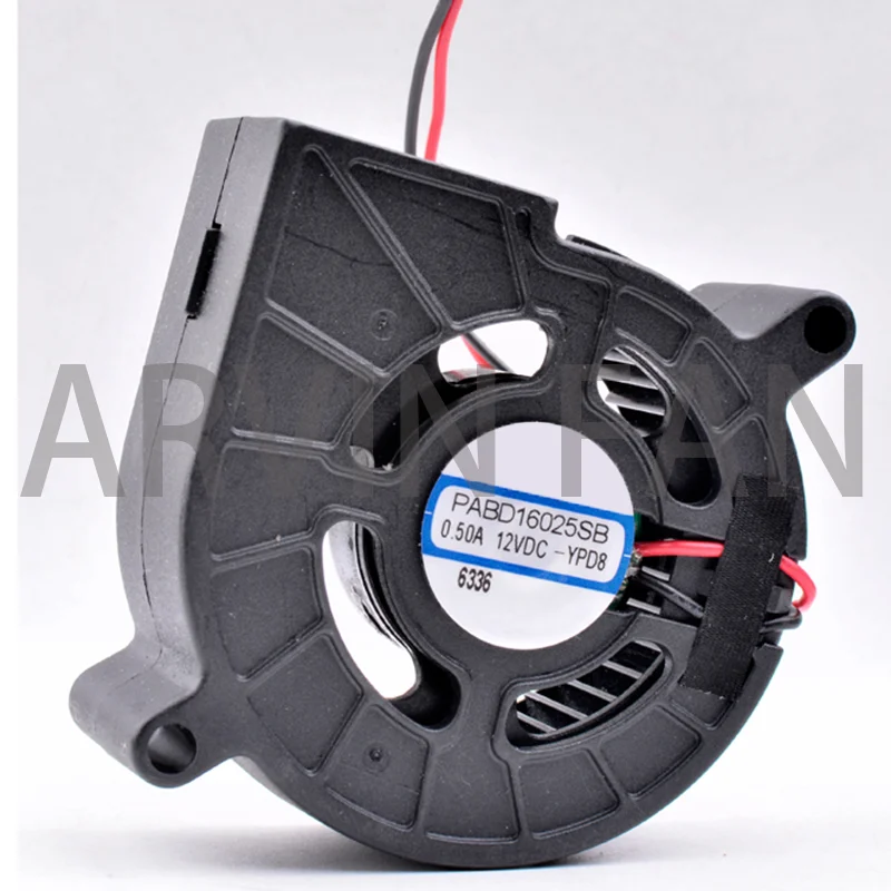 Brand New Original PABD16025SB 70mm DC12V 0.50A 2 Lines Large Air Volume Centrifugal Turbine Blower Projector Cooling Fan