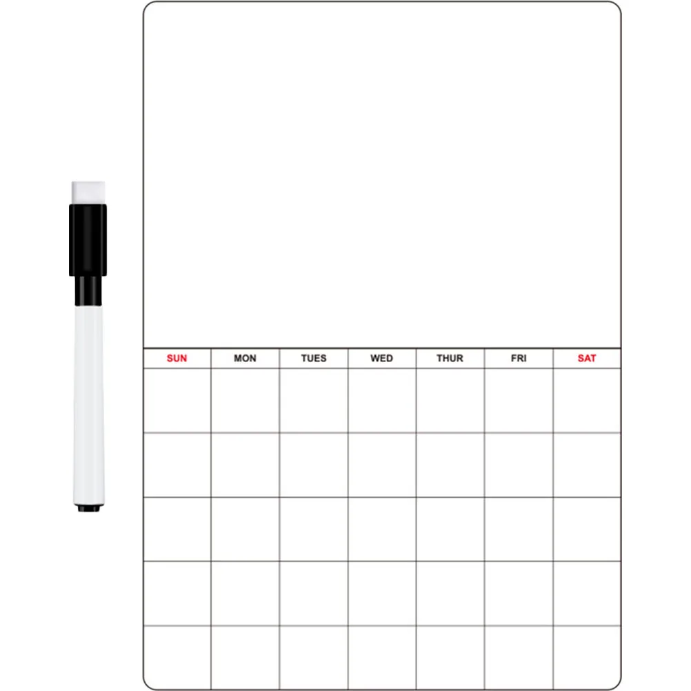 

2 set 2 Sets Writing List Planning Whiteboard Magnetic Schedule Message Board Fridge Reminder Calendar Erase Sticker Planner Dry