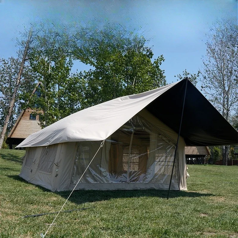 OEM7.28㎡ camping inflatable tent, windproof and rainproof, cross-border hot seller, windproof and rainproof