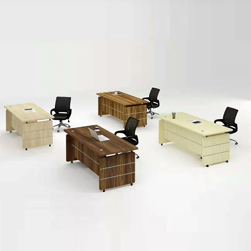 Table de bureau de jeu Qimink Table Mesa Pc Table debout électrique sur roulettes meubles de réunion travail lecture levage étude Blanc