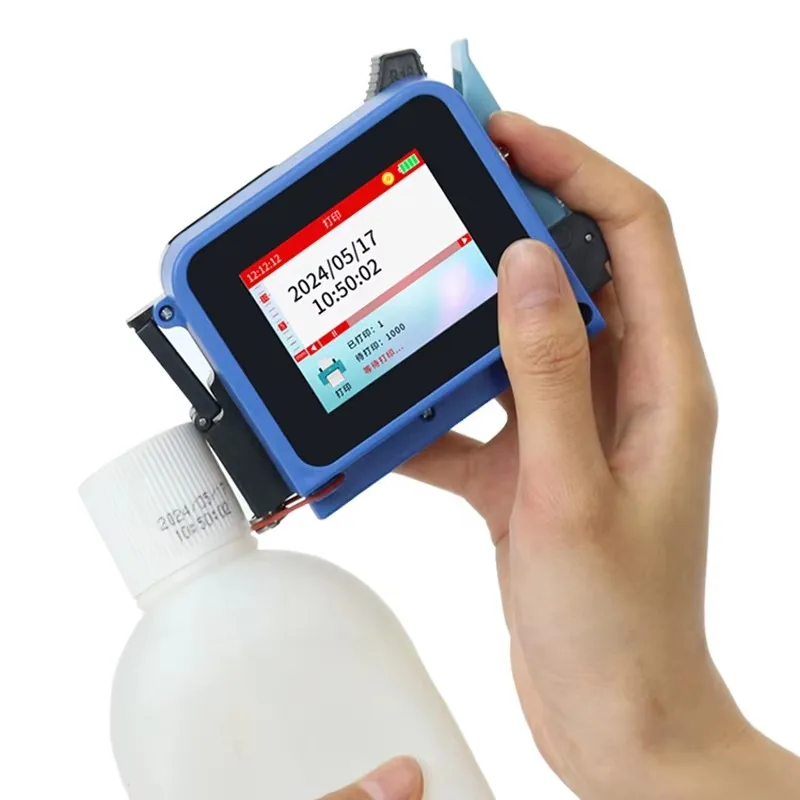 

Multi-lingual handheld mini inkjet printer that encodes without ink