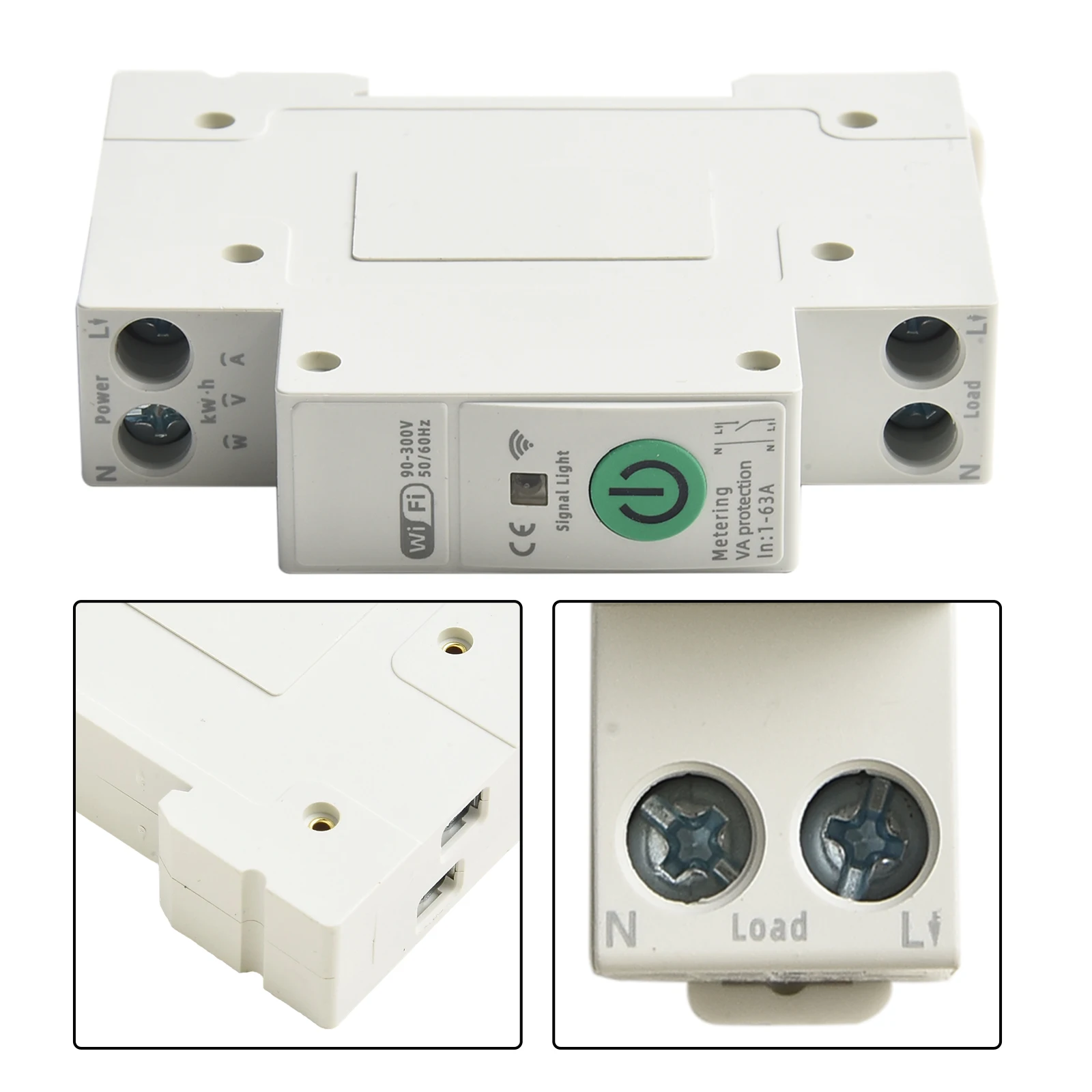 For Tuya-Enabled Smart Circuit Breaker for DIN Installation with Live Wire Support and 40A Working Current Capacity