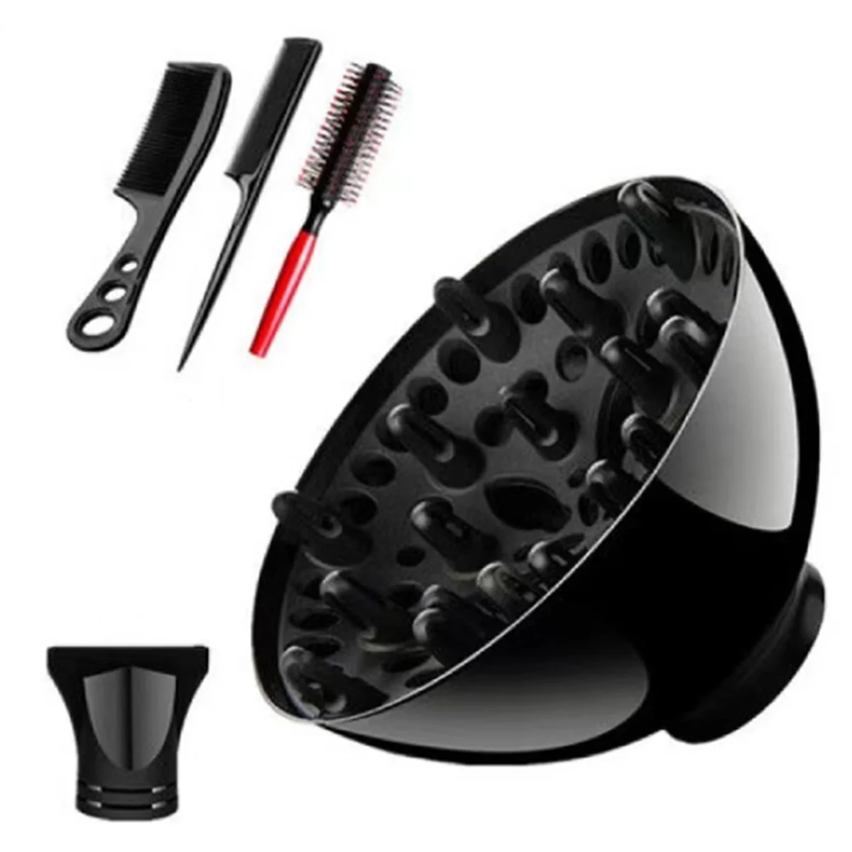 

Professional Salon Hairdressing Hair Dryer Diffuser Blow Blower Nozzle Barber Hair Dryer Diffuser with Accessories