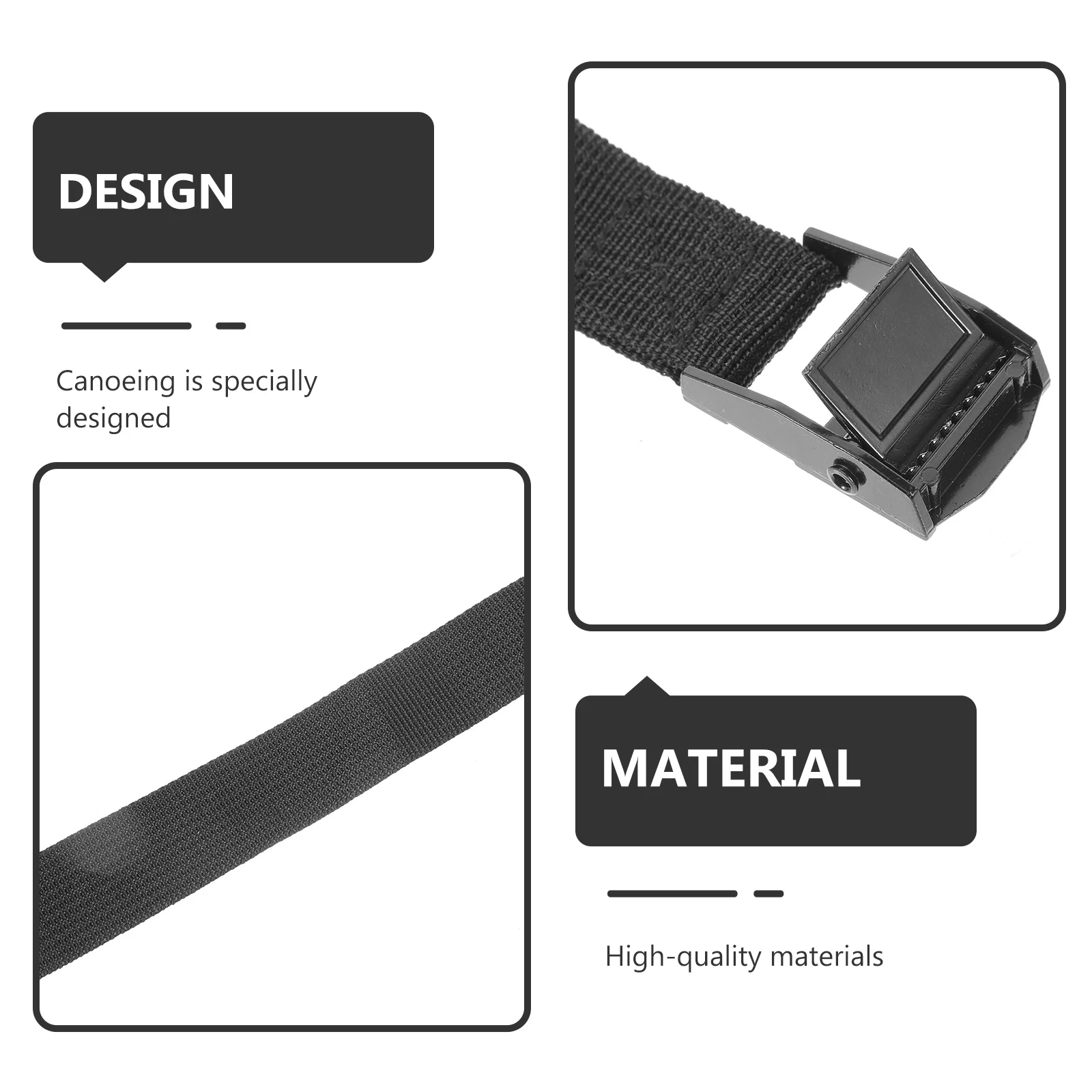 

4Pcs Reinforced Kayak Tie Down Straps Heavy Duty Buckle Lashing Straps Adjustable Surfboard Roof Rack Cargo Securing Bands