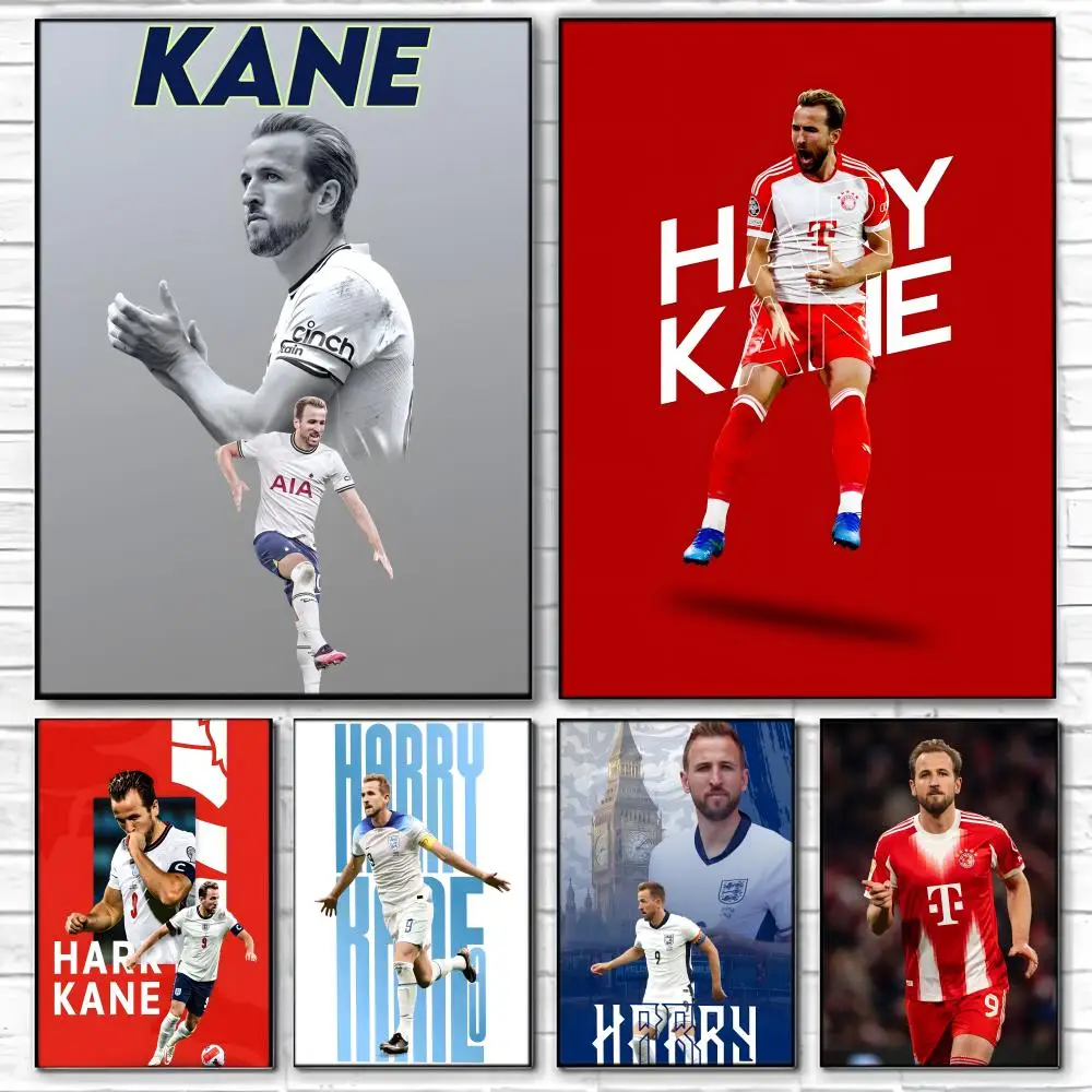 competitive sports h-Harry Kane Poster  Self-adhesive Art Waterproof Paper Sticker Coffee House Bar Room Wall Decor