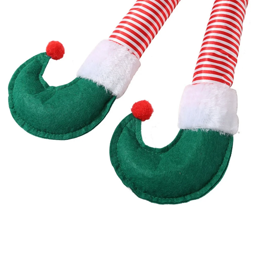 Santa Claus Hanging Legs Christmas Car Decoration Elf Leg For Trunk Christmas Home Party Decoration New Year Gift