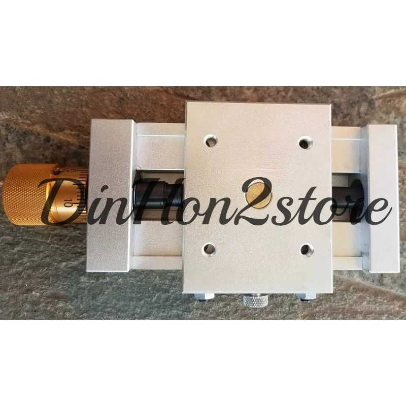 One-dimensional precision sliding table Screw sliding table Worktable Aluminum alloy dovetail groove guide rail One-dimensional